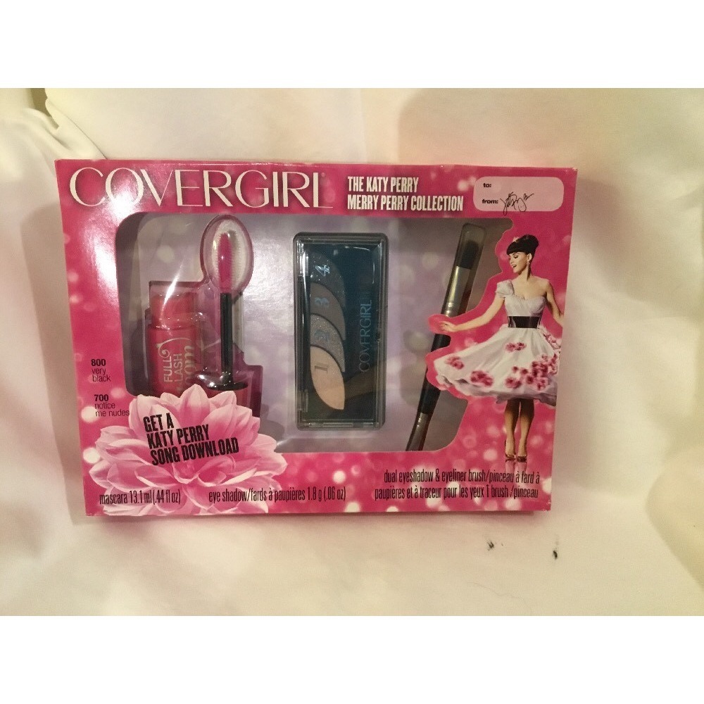 Covergirl the Katy Perry Merry Perry Collection mascara eyeshadow and dual brush
